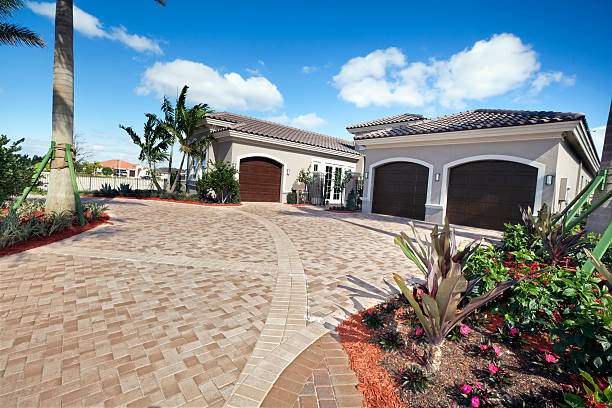 Permeable Paver Driveway in Dana, NC